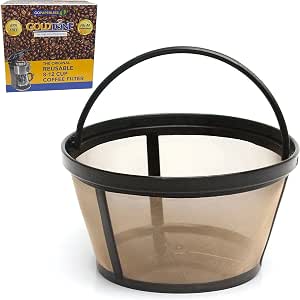 Amazon.com: GOLDTONE Filtro de café estilo cesta, para 8-12 tazas,  reutilizable, se ajusta a cafeteras Mr. Coffee, libre de BPA : Hogar y  Cocina