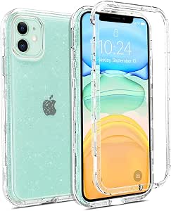 Amazon Com Coolwee Crystal Glitter Full Protective Case For Iphone 11 Heavy Duty Hybrid 3 In 1 Rugged Shockproof Women Girls Transparent For Apple Iphone 11 6 1 Inch Shiny Clear Bling Sparkle Cell Phones Accessories