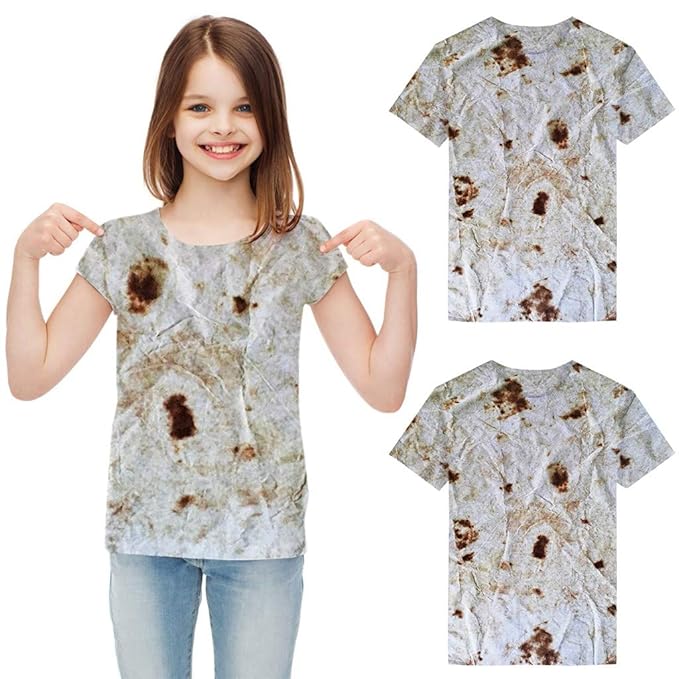 Kleinkind Baby Mädchen Jungen Kurzarm Print Burrito Tops T-Shirt Bluse Kleidung