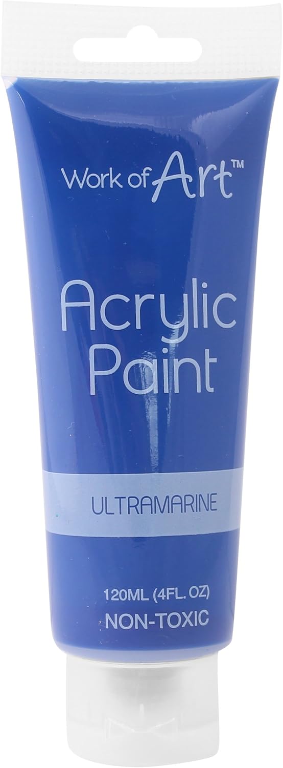 Work of Art 120 ml Acrylic Paint - Blue, 6725, 120 ml (Pack of 1)