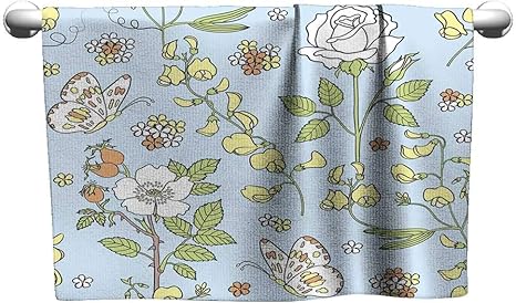 Amazon Clayee アートタオル 花柄 女性用タオルラップ W10 Xl10 25x25cm フェイスタオル ホーム キッチン オンライン通販