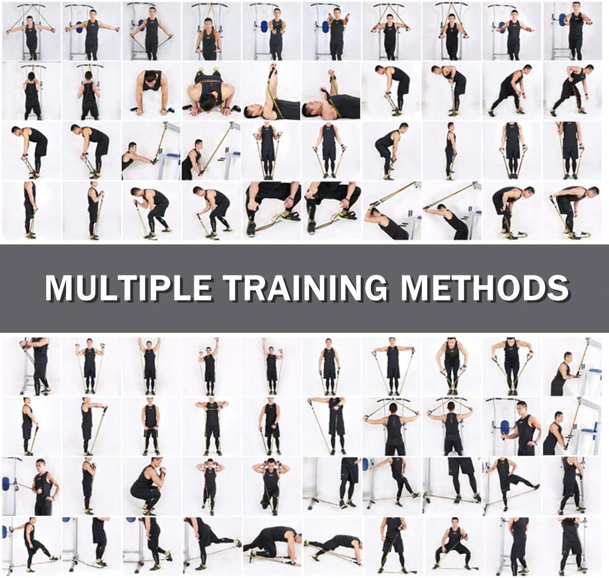 Griffen Turanker Knochelriemen Schutztubes Kuhlendes Handtuch Tragetasche Yoga Home Gyms Workout Camfosy Widerstandsband Set Fitnessbander 5 Ubungsbander Fitness Sport Freizeit