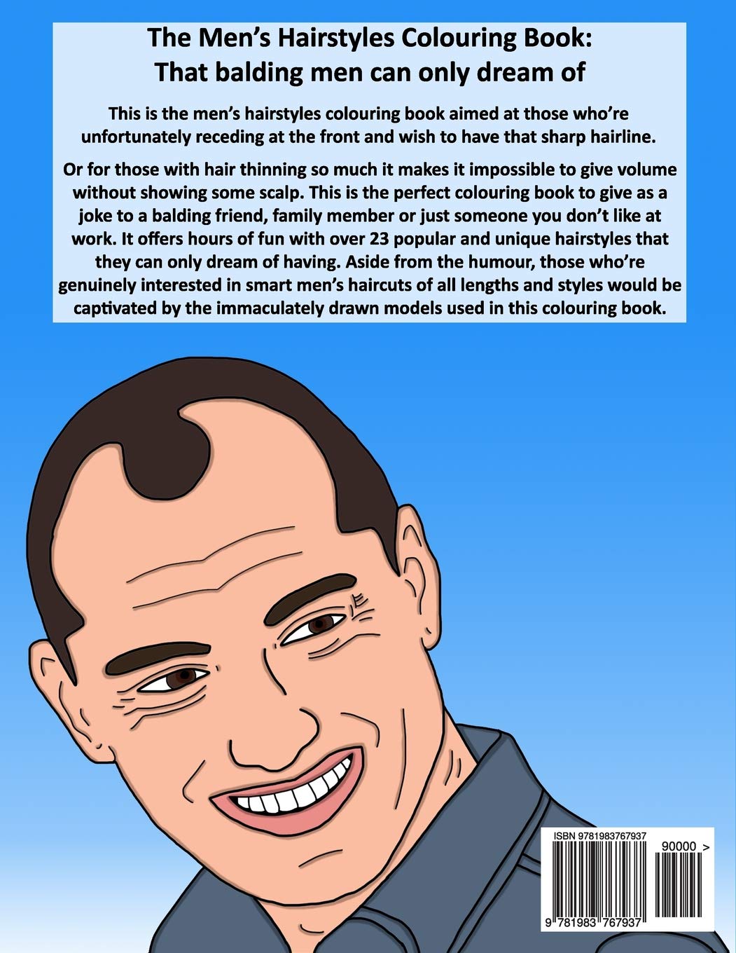 Amazon Com The Hairstyles Colouring Book That Balding Men Can