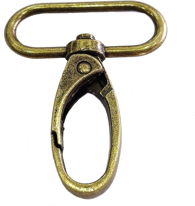 Trimming Shop 25mm Bag Hook Bronze Buckle Trigger Snap Hooks for