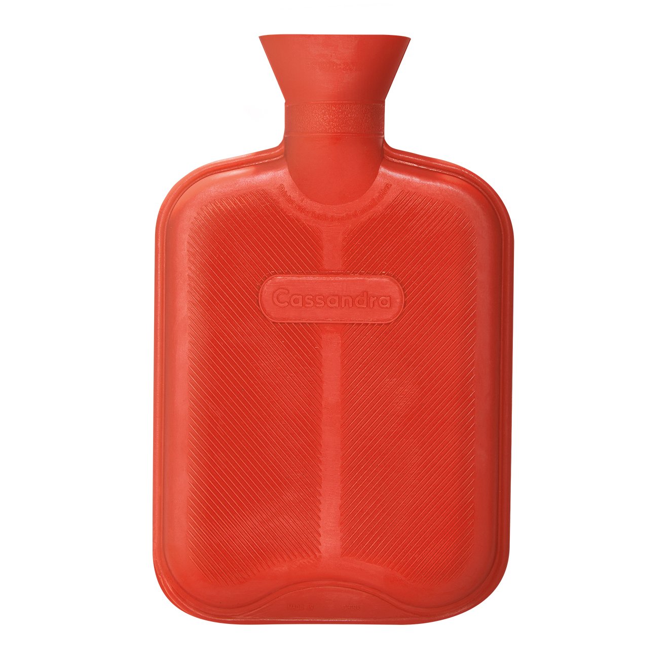 Cassandra Hot Water Bottle, Ribbed Surface On One Side, 1.8 Litre, 5 Year Cassandra Guarantee, Colour Received Varies — image 1