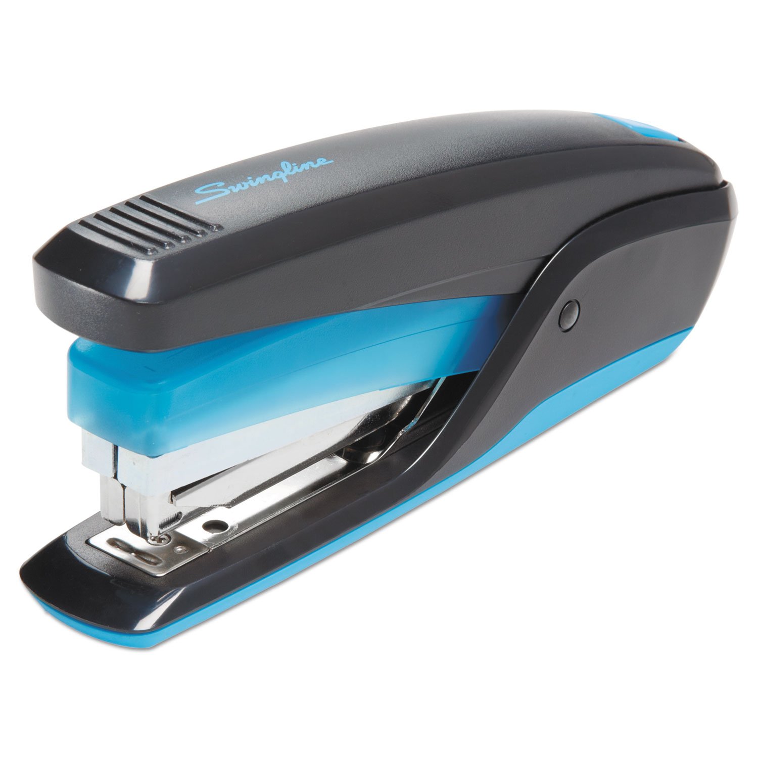 Swingline Stapler, Quick Touch Reduced Effort Stapling, Full Strip, 20 Sheets, Black/Blue (S7064506)