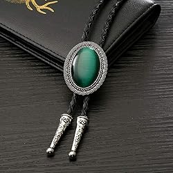 Bolo Tie with Natural Stone for Men Vintage