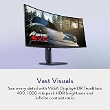 Alienware AW3425DW 34 Gaming Monitor QD OLED 3440x1440 240Hz USB-C 3Y Warranty view 4