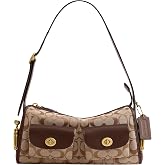 Coach Women's The Originals Natural Grain Leather Turnlock Haversack Bag 27