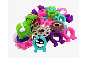 PEAVYTAILOR 16 Piece Bobbin Holder Set for Sewing Machines - Bobbin Clamps for Organizing Threads and Avoiding Tangles