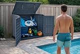 Duramax Cedargrain StoreAway 1200L Plastic Garden Storage Shed Grey view 6