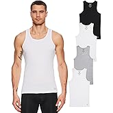 JOE BOXER Mens Tank Top Undershirt Cotton Rib, Gym Tagless A Shirts