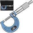 HDLNKAK Outside Micrometer, 0-1" Machinist Micrometer, 0.0001" Graduation Micrometer Set, Alloy Precision Micrometer, Machini