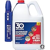 30 SECONDS Mold &amp; Mildew Stain Remover, Battery Spray Wand, 1.3 Gal | Ready-to-use outdoor cleaner with battery spray wand. Cleans mold, mildew, algae and grime with no mixing