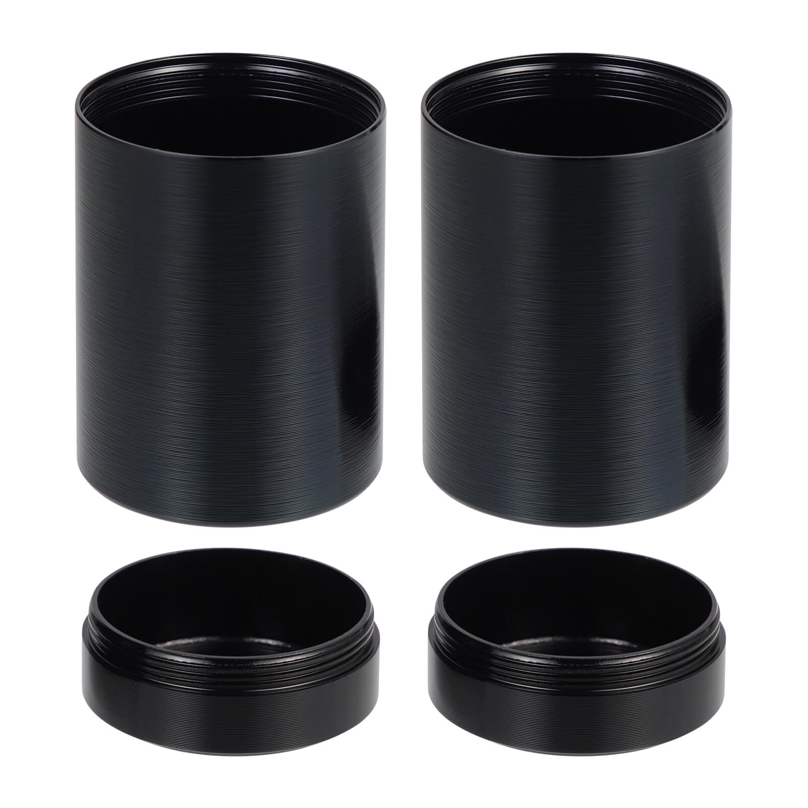 Housoutil 2pcs Portable Sealed Tea Canister Tea Can Leaf Container for Food Storage Holder for Kitchen Pantry Use