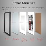 Scholar Tree 14x11 Inch Picture Frame Set of 3 Black Plastic Mounting view 4