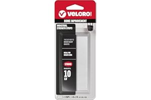VELCRO Brand Industrial Fasteners Stick-On Adhesive | Professional Grade Heavy Duty Strength Holds up to 10 lbs on Smooth Surfaces | Indoor Outdoor Use, 4in x 2in (2pk), Strips, 2 Sets, 90200