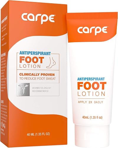 Carpe Antiperspirant Foot Lotion for Sweaty Smelly Feet & Blisters