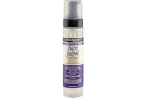 Aunt Jackie's Grapeseed Style and Shine Recipes Frizz Patrol Anti-Poof Setting Hair Mousse, Sets Curly Hair Styles in Place,Purple Fl.Oz 8.5 Ounce