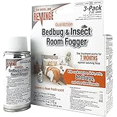 Bonide Revenge Dual Action Bedbug & Insect Room Fogger, Pack of 3 Long Lasting Protection Against Fleas, Ticks, Cockroaches, Ants