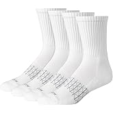 Hanes Men's Absolute Active Cushioned Crew Socks (4-Pack)