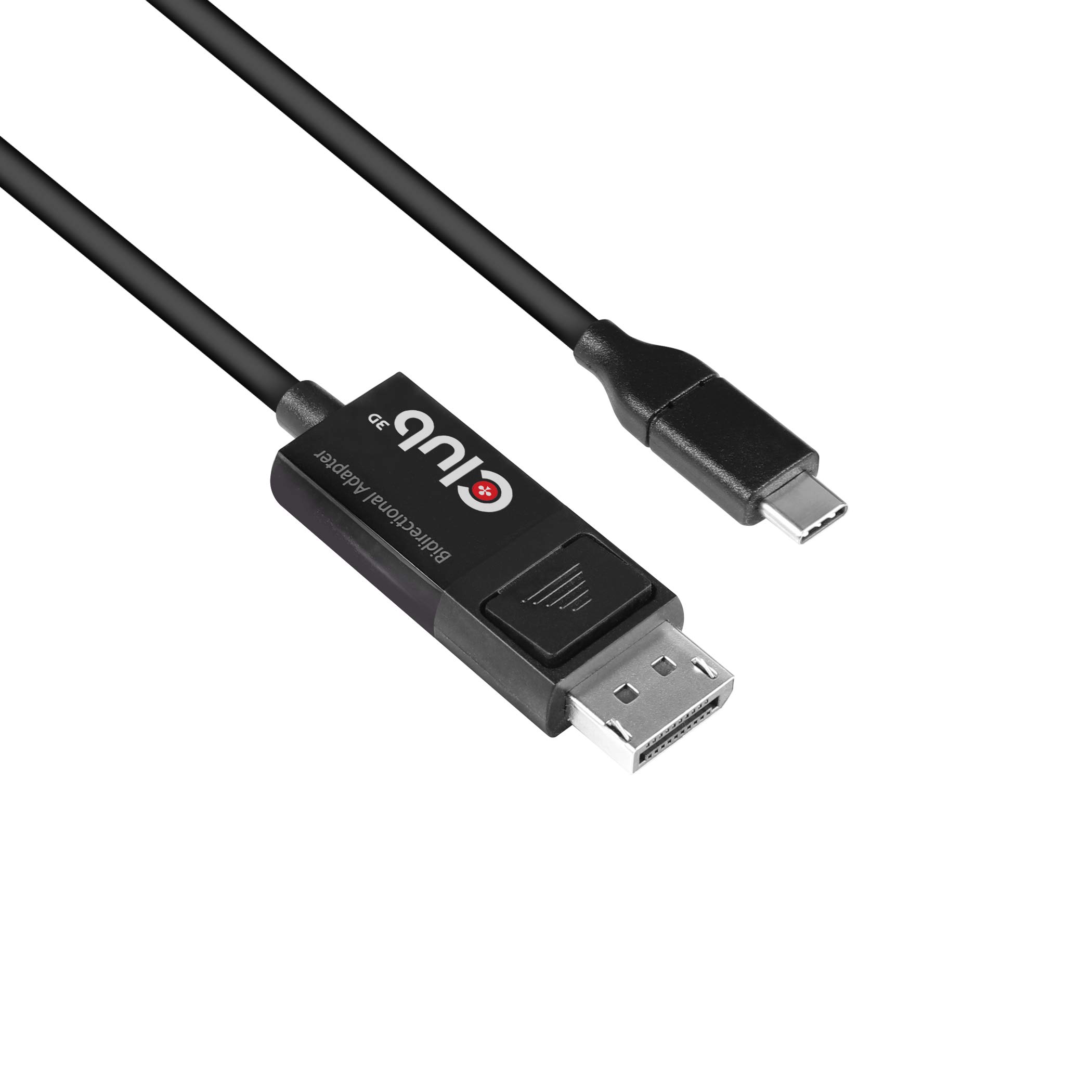 Club 3D CAC-1557 USB Type C to Displayport 1.4 Bi-Directional Cable with 8K 60Hz, 4K 120Hz HDR Video Support 1.8m-6ft M/M