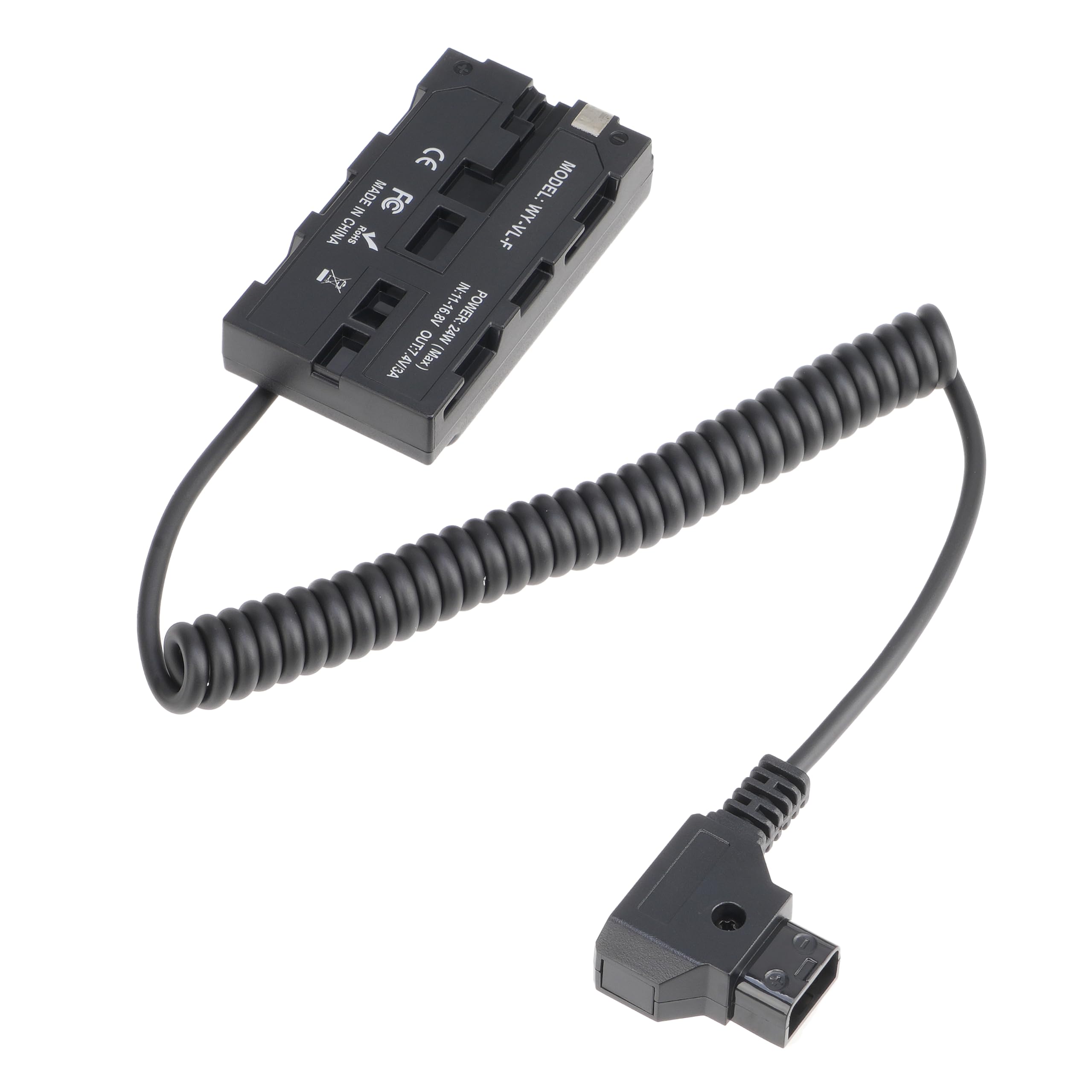FocusFoto D-Tap Connector to NP-F550 Full Decoded Dummy Battery Adapter ...