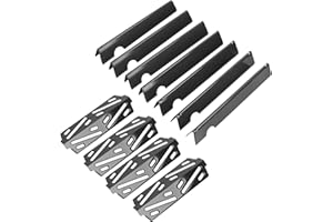 WEBROIL 17 1/8'' Flavorizer Bars and Heat Deflector Replacement for Weber Genesis II E-410 E-435 S-435, Genesis II/LX 400 Series (2017 and Newer),Porcelain-enameled Accessories for Weber 66033 66040