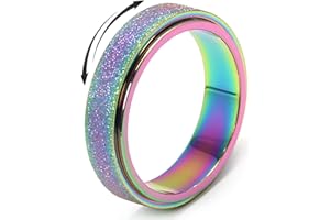 MHWTTY Anxiety Relief Ring - Fidget Spinner Design for Women & Men, Stress Relief Toy