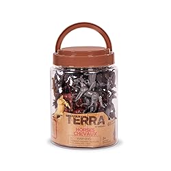 Terra by Battat – 60 Pieces Wild Horses Tube