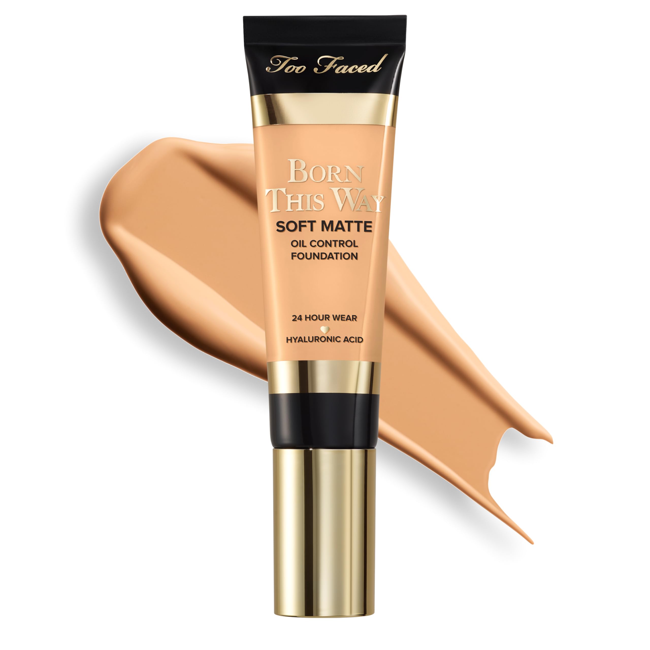 Too Faced Born This Way Soft Matte Foundation | Hydrating, Blurring, Waterproof, All-Day Oil Control Foundation that Helps Smooth Skin’s Appearance, 1 Fl Oz, Vanilla