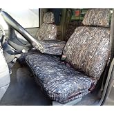 Durafit Seat Covers Compatible with.1995-2000 Chevy Silverado, Tahoe and GMC Sierra Front 60/40 Split Seat with Opening Center Console. Made in Conceal Camo Endura