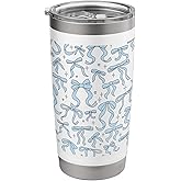 Coquette Light Blue Bows Stainless Steel Insulated Tumbler
