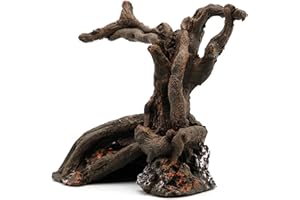 Driftwood for Aquarium, 4.5 Inch Resin Simulation Fish Tank Driftwood, Natural Fish Tank Decorations ;1