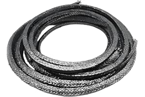 GENERIC Flexible Graphite Braided Compression Packing ，for Pump Valve or Mechanical Seal 1/8" x 1/8", 10 feet