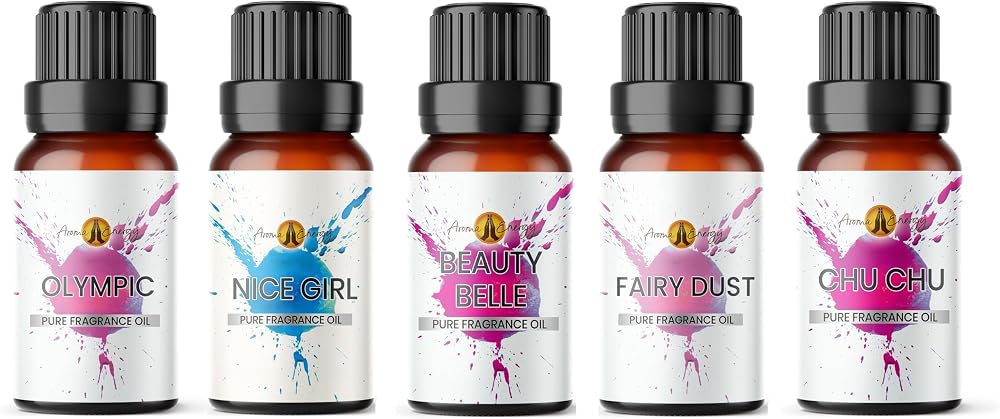 Aroma Energy Women Fragrance Oil Set 5 x 10ml Vegan Made in UK