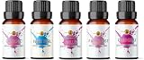 Aroma Energy Women Fragrance Oil Set 5 x 10ml Vegan Made in UK