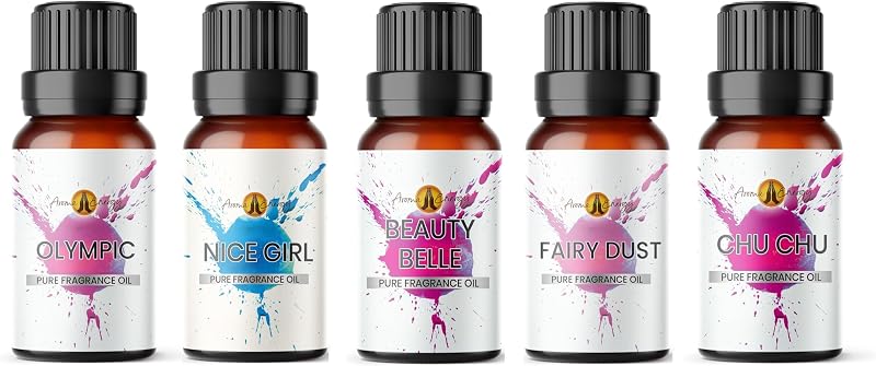 Aroma Energy Women Fragrance Oil Set 5 x 10ml Vegan Made in UK
