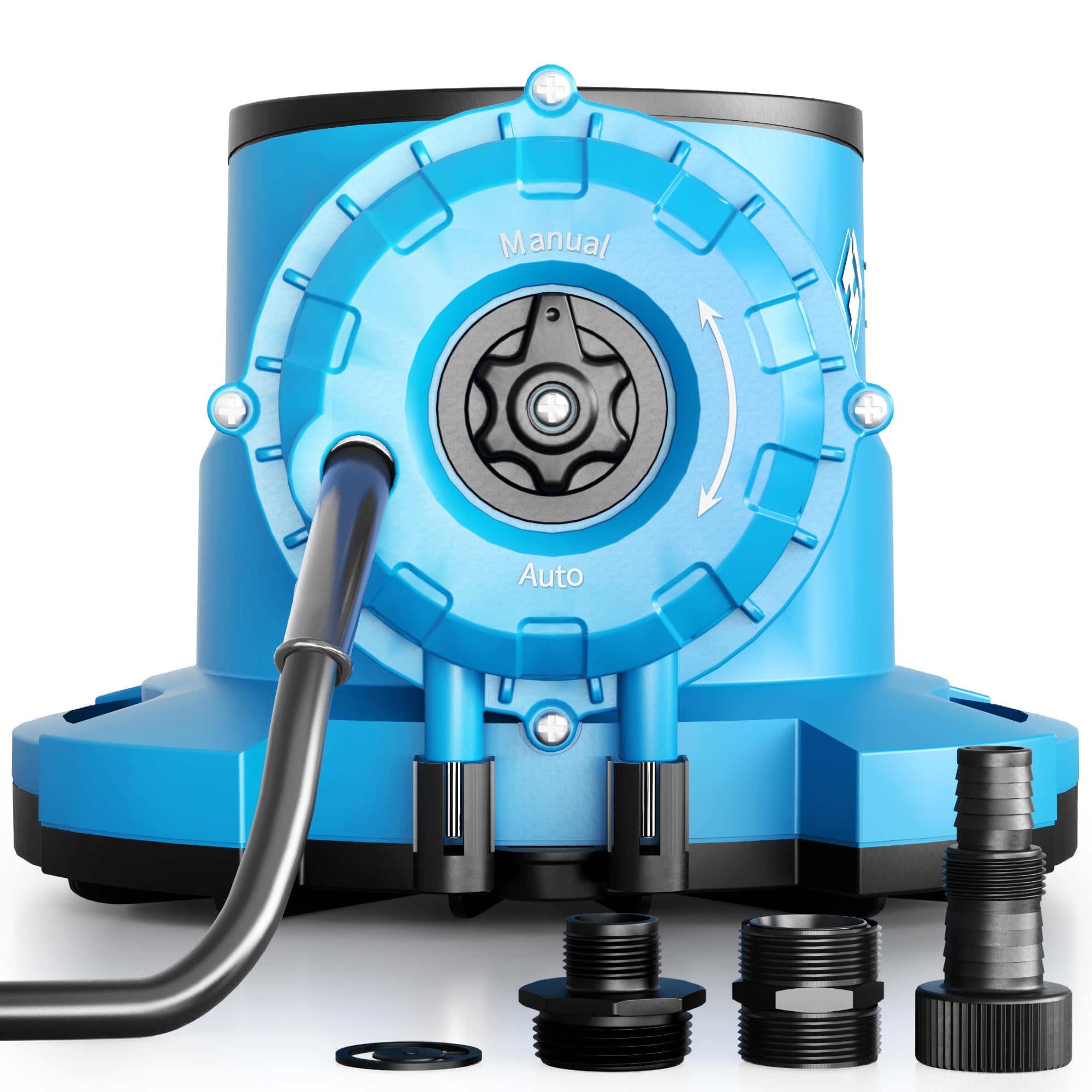 Photo 1 of 2025Upgraded 1/3 HP Automatic Swimming Pool Cover Pump 2250 GPH Submersible Water Pump, Water Removal with 3/4” Check Valve Adapter & 25ft Power Cord, Drainage for Ponds, Rooftops, Water Beds