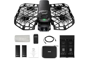 HOVERAir X1 PRO 4K Action Flying Camera, Foldable Drone with Camera with 42 KM/H Follow Speed, 10+ Fully Automatic Flight Modes, Fly Anywhere with OmniTerrain, SmoothCapture 2.0(Basic Combo)