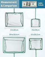 Uniclife 10 cm Aquarium Net with Braided Metal Handle Fine Mesh Scraper Net view 7