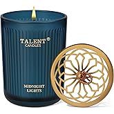 Jar Candles for Home Scented, Aromatherapy Candles Gifts for Women & Men, Natural Soy Candle, 8.4oz Traditional Style, Midnight Lights
