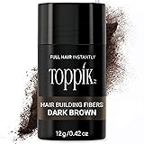 Toppik Hair Building Fibers, Dark Brown, 12g Fill