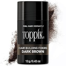 Toppik Hair Building Fibers, Dark Brown, 12g Fill
