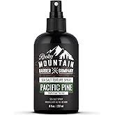 Rocky Mountain Barber Company Sea Salt Spray for Men - Adds Volume, Texture and Light Hold for All Hair Types - Triple Salt Blend - 8 oz
