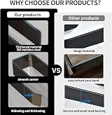 Vista SUS304 Self-Adhesive Towel Holder 25 cm Black Stainless Steel No Drilling view 6