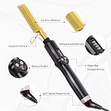 ten-tatent Hot Comb Hair Straightener Ceramic Beard Straightener view 5
