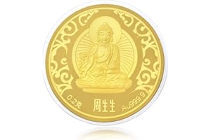 CHOW SANG SANG 999.9 24K Solid Gold Ingot The Medicine Buddha Cultural Blessings Gift 91818D