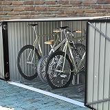 Panana Garden Shed 4 Bike Capacity Metal Galvanised Pent Roof 2 Doors view 7