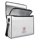 Fireproof Document Bag - Fireproof Box [Thermal Insulated] Fireproof Safety Boxes for Home Large Fireproof Bag Lockable Zipper Fireproof Safe Box Home Safes Fireproof Waterproof Fireproof Money Bag